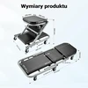 Wiltec 2 viename dirbtuvių gultas ir taburetė su 6 ratukais, iki 150 kg, 61192