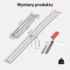 Wiltec aliumininė sulankstoma užvažiavimo rampa 226 cm, 680 kg, modelis 30186