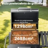 Wiltec anglinis sodo grilis su dangčiu, termometru ir reguliuojamu židiniu 62809