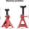 Wiltec automobiliniai atraminiai stovai 3 t, 290–425 mm, 2 vnt., 65307