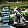 Wiltec benzininė dviejų taktų vandens pompa 1,45 kW, 15 m³/h, 8 m, 65021