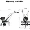 Wiltec benzininis kultivatorius 60 cm, 2,5 kW, 144 cm³, modelis 65051