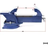 Wiltec darbastalinės spaustuvės su 150 mm žiaunomis ir priekalu, modelis 61865
