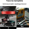 Wiltec dirbtuvių taburetė su ratukais, reguliuojamo 405–535 mm aukščio, 150 kg, 65296