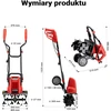 Wiltec elektrinis kultivatorius 1500 W su 24 peiliais, 220 mm darbiniu gyliu, 62419