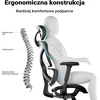 Wiltec ergonominė biuro kėdė su reguliuojamu galvos atlošu ir porankiais, 150 kg, 64984