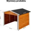 Wiltec garažas robotui vejapjovei iš eglės medienos 87 x 70 x 80 cm, modelis 60319