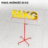 WilTec gipskartonio plokščių keltuvas iki 50 kg, 190–330 cm, su 4 ratukais, 64205