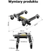 Wiltec hidrauliniai automobilio ratų vežimėliai 680 kg, padangoms iki 30 cm, 51678