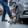 Wiltec hidrauliniai automobilio ratų vežimėliai 680 kg, padangoms iki 30 cm, 51678