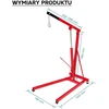 Wiltec hidraulinis dirbtuvių kranas 500 kg su reguliuojama 830–1280 mm strėle, 62599