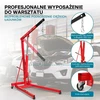 Wiltec hidraulinis dirbtuvių kranas 500 kg su reguliuojama 830–1280 mm strėle, 62599