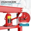 Wiltec hidraulinis dirbtuvių presas 20 t, 500 mm, plieno rėmas, modelis 51728