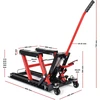 Wiltec hidraulinis motociklų ir ATV keltuvas, 680 kg keliamoji galia, reguliuojamas aukštis, 50799