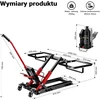 Wiltec hidraulinis motociklų, keturračių ir vejapjovių keltuvas, maksimalus aukštis 530 mm, 300 kg, mobilus