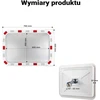 Wiltec išgaubtas kelio veidrodis 50 x 70 cm su reguliuojamu laikikliu 60919