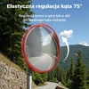 Wiltec išgaubtas kelio veidrodis 80 cm su reguliuojamu laikikliu, modelis 61725