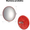 Wiltec išgaubtas kelio veidrodis 80 cm su reguliuojamu laikikliu, modelis 61725