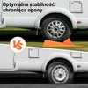 Wiltec kemperio ratų lyginimo pleištai iki 3,5 t su fiksatoriais, 2 vnt., 65568