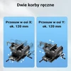 Wiltec kryžminis staklių spaustuvas 150 mm su XY reguliavimu WIL-VH150