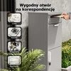 Wiltec laisvai pastatoma siuntų ir laiškų dėžė 50 x 37 x 112 cm, pilka, 64851