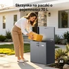 Wiltec laisvai pastatoma siuntų ir laiškų dėžė 50 l, antracito spalvos, 63093