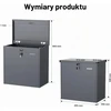 Wiltec laisvai pastatoma siuntų ir laiškų dėžė 50 l, antracito spalvos, 63093