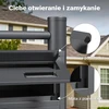 Wiltec laisvai pastatoma triguba pašto dėžutė iš cinkuoto plieno, antracito, 61767
