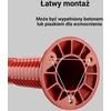 Wiltec lankstūs stovėjimo aikštelės stulpeliai iš PU, 75 cm, balti ir raudoni, 65193