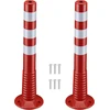 Wiltec lankstūs stovėjimo aikštelės stulpeliai iš PU, 75 cm, balti ir raudoni, 65193