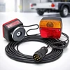 Wiltec magnetinių galinių žibintų komplektas priekabai, 12 V, 7 kontaktų, 7.5 m, 62358