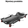 WilTec mechaniko dirbtuvių gultas iš PE, 90 x 40 x 9 cm, iki 90 kg, modelis 61196