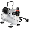 Wiltec membraninis aerografo kompresorius AF18-2, 4 bar, su manometru, 34203