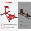 Wiltec motociklo priekinio rato stovas 17-21 colio ratams, 67x48 cm, raudonas