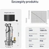 Wiltec nešvaraus vandens panardinamas siurblys 370 W, 1500 l/h su 20 m žarna, 61962