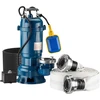Wiltec nešvaraus vandens siurblys 1500 W, 36000 l/h su plūdiniu jungikliu ir 20 m žarna, 62821