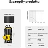 Wiltec nuotekų siurblys 400 W, 7500 l/val., kėlimo aukštis 5 m, modelis 51534