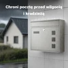 Wiltec pašto dėžutė V12 iš nerūdijančio plieno su spyna, sieninė, 60133
