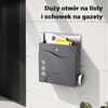 Wiltec pašto dėžutė V28 iš plieno, antracito spalvos, su paslėptu užraktu, 60567