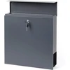 Wiltec pašto dėžutė V49 37 x 10.5 x 37 cm, antracitinė, rakinama, plieninė 60989