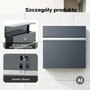 Wiltec pašto dėžutė V50 iš cinkuoto plieno, antracito spalvos, rakinama, 60990