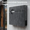 Wiltec pašto dėžutė V62 iš cinkuoto plieno, antracito spalvos, 37 x 10,2 x 37 cm, 65726
