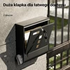 Wiltec plieninė pašto dėžutė su užraktu, laikraščių laikikliu ir langeliu 60830