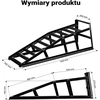 Wiltec plieninės automobilių užvažiavimo rampos 2 t, 830 x 262 x 270 mm, 65752