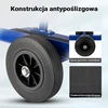 Wiltec plokščių transportavimo vežimėlis 300 kg su 2 guminiais ratais 62528