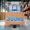 Wiltec plokščių transportavimo vežimėlis 300 kg su 2 guminiais ratais 62528