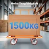 Wiltec plokščių transportavimo vežimėlis iki 1500 kg, 120 x 59 x 110 cm, 65399
