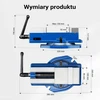 Wiltec precizinis staklių spaustuvas su 100 mm žandikauliais ir 360° pasukamu pagrindu, 61991