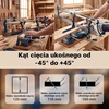 Wiltec rankinis kampinis pjūklas medienai 600 mm su reguliuojama pjovimo dėže 51331