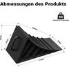 Wiltec ratų atraminiai pleištai automobiliui ir priekabai, HDPE, 2 vnt., iki 2 t, 65597